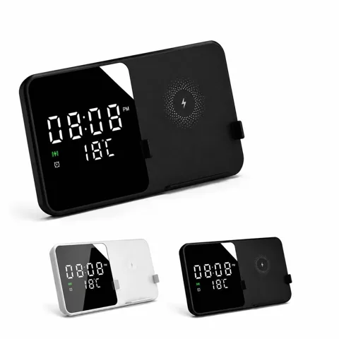 Wireless Charging Digital Alarm Clock with 5W Pad 2