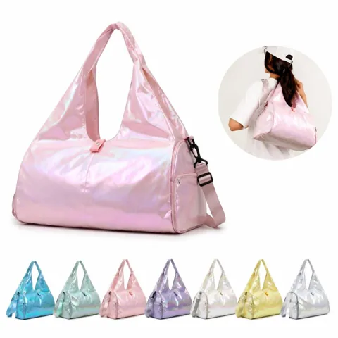 Pearlescent Travel Duffel with Separate Shoe Pocket 2