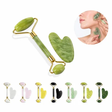 Jade Facial Massage Tool Set for Skin Care 2