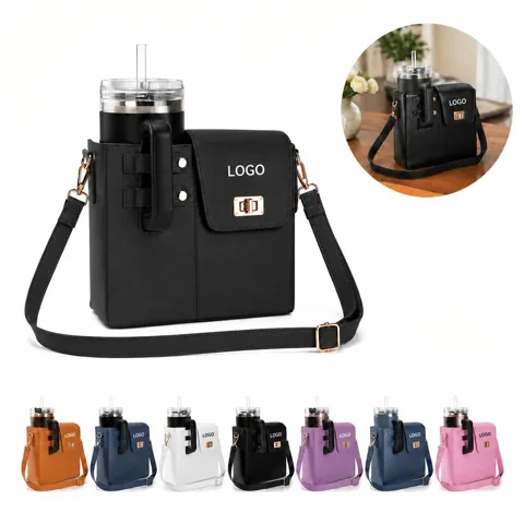 Women's Crossbody Cup Purse with Adjustable Strap