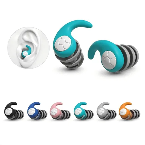 Reusable Silicone Earplugs for Noise Reduction 2