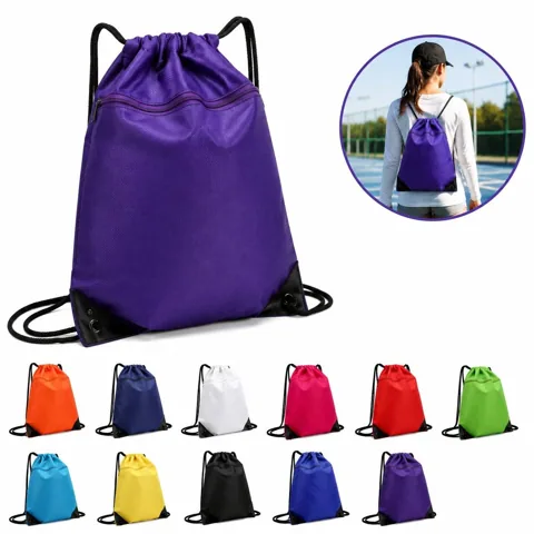 Lightweight Cinch Closure Bag for Travel Gym School 2