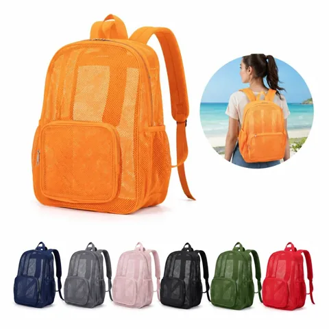 Lightweight Breathable Mesh Backpack with Drawstring 2