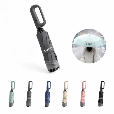 Folding Umbrella with Buckle Hook Handle
