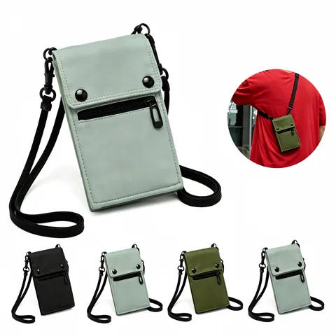 Foldable Water-Resistant Nylon Crossbody Bag 2