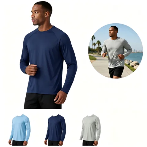 Men's Moisture Wicking Athletic Crew Neck Tees 2