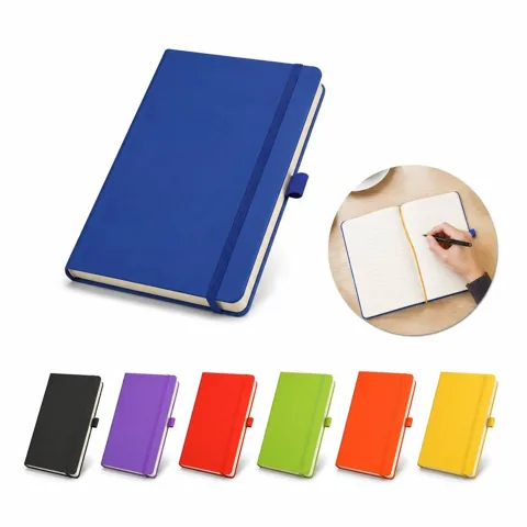 PU Cover Lined Notebook with Built-in Pen Holder 2