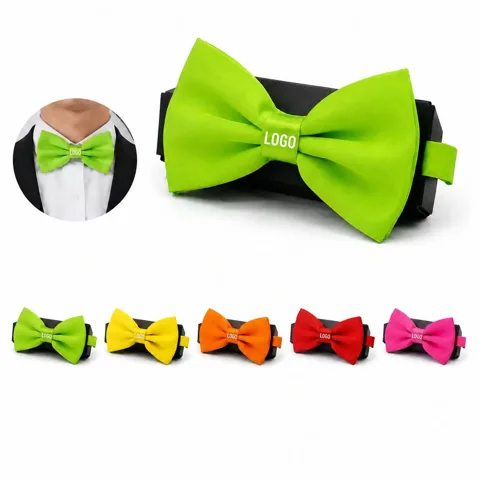 Adjustable Pre-tied Satin Bowtie for Formal and Casual Wear 1