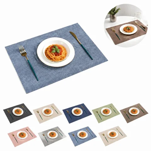 Heat Resistant Leather Dining Table Placemats 2