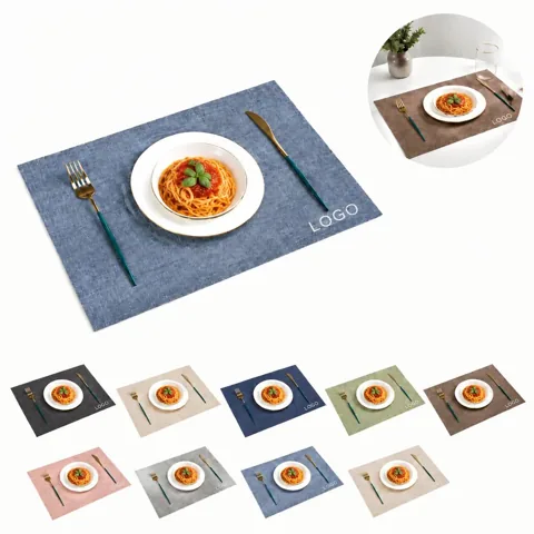 Heat Resistant Leather Dining Table Placemats