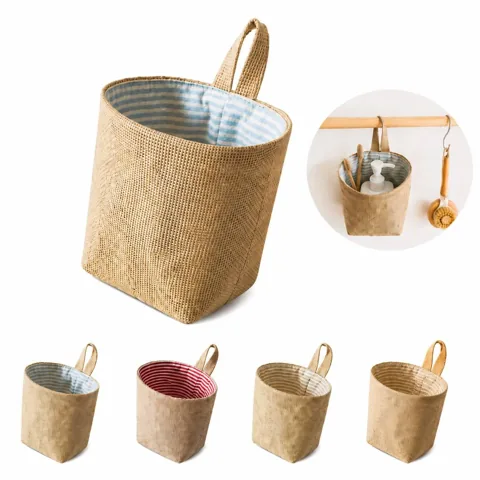 Linen Hanging Cylinder Storage Pouch 2