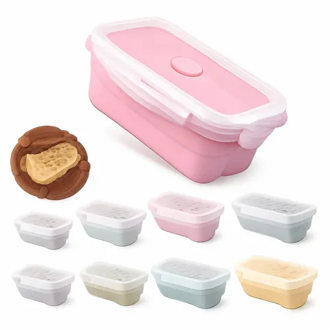 Collapsible Silicone Meal Prep Storage Box 2