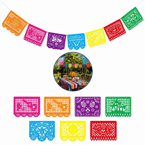 Colorful Felt Mexican Fiesta Party Decoration Banner 2