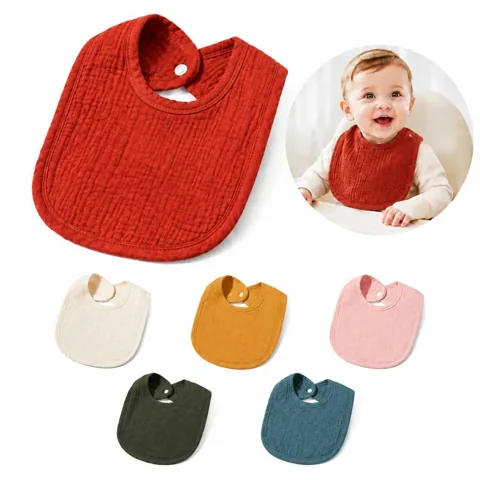 Adjustable Cotton Bandana Bib for Teething Babies 2