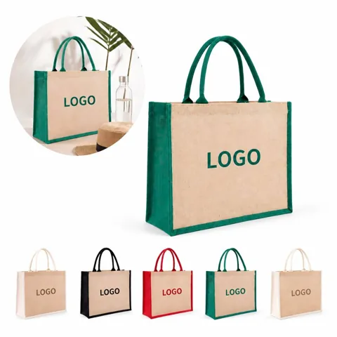 Eco-Friendly Natural Jute Shopping Bag Reusable 1