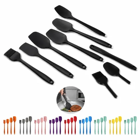 6-Piece Food-Grade Silicone Spatula Set Heat Resistant 2