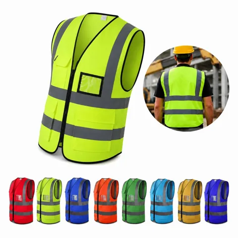 High-Visibility Breathable Mesh Safety Vest with Reflective 2