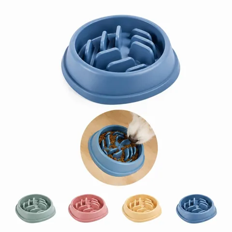 Slow Eating Dog Bowl with Obstacles for Healthy Meals 2