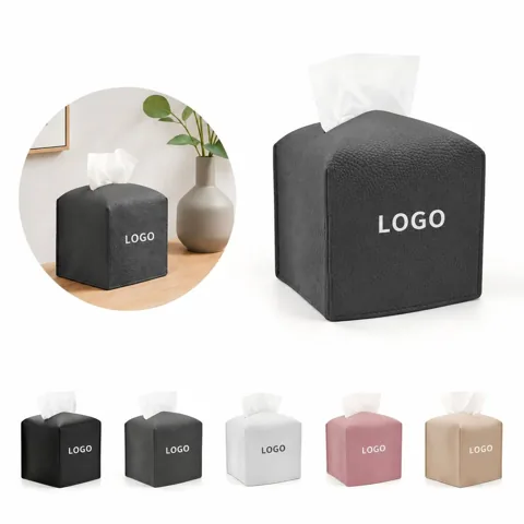 Dustproof PU Tissue Box Cover for Home and Office 1