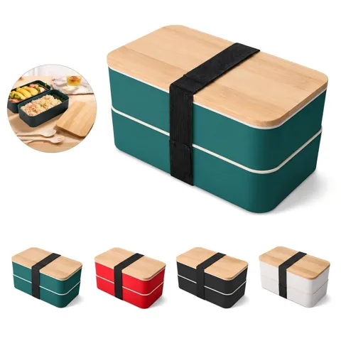 Portable Leak-Resistant Bento Lunch Box with Compartments 2